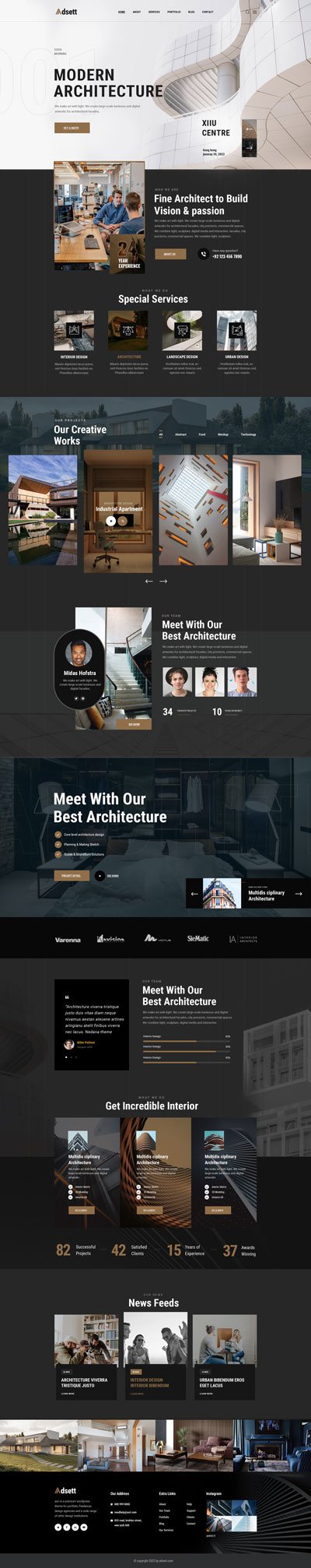 Home 01 – One Page – Dynamic Lines